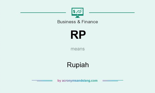What does RP mean? It stands for Rupiah