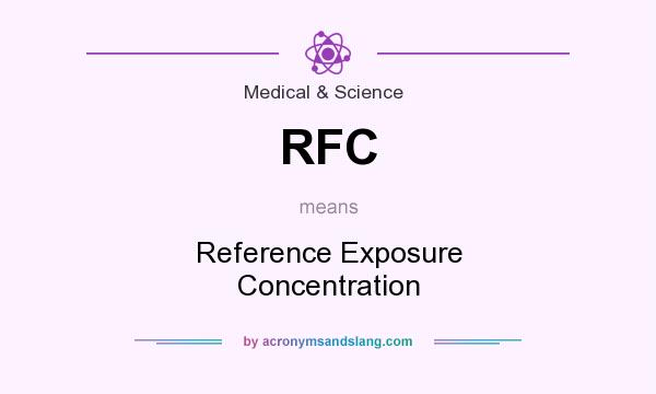 What does RFC mean? It stands for Reference Exposure Concentration