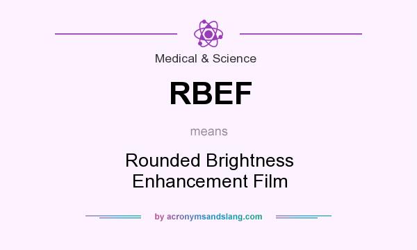 What does RBEF mean? It stands for Rounded Brightness Enhancement Film