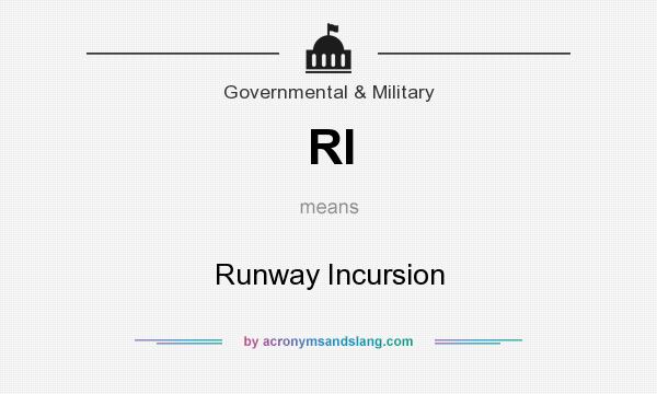 What does RI mean? It stands for Runway Incursion