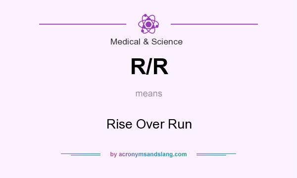 What does R/R mean? It stands for Rise Over Run