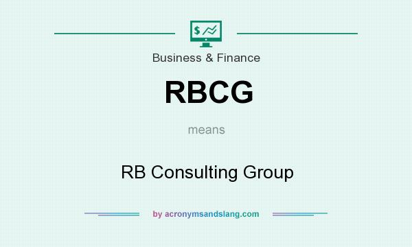 What does RBCG mean? It stands for RB Consulting Group