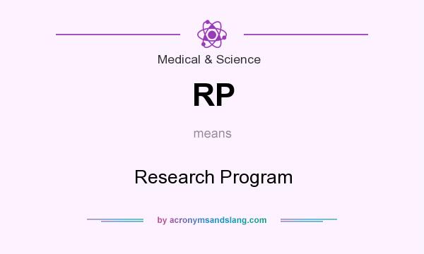 What does RP mean? It stands for Research Program