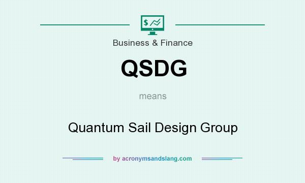 What does QSDG mean? It stands for Quantum Sail Design Group