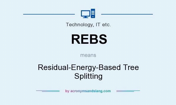 What does REBS mean? It stands for Residual-Energy-Based Tree Splitting