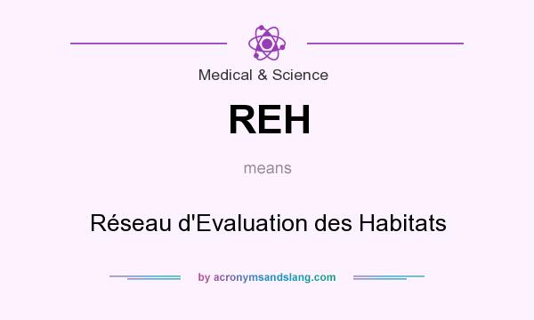 What does REH mean? It stands for Réseau d`Evaluation des Habitats