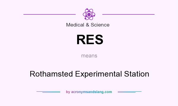 What does RES mean? It stands for Rothamsted Experimental Station