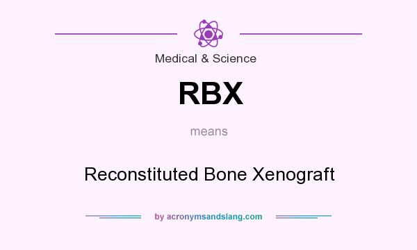 What does RBX mean? It stands for Reconstituted Bone Xenograft