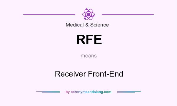 What does RFE mean? It stands for Receiver Front-End
