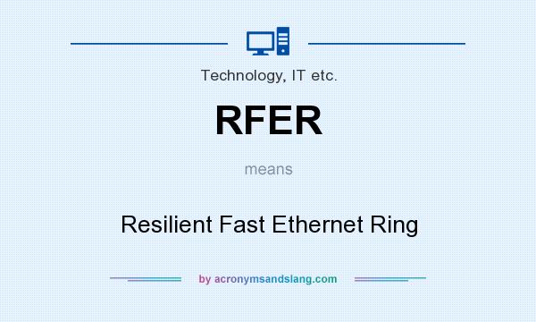 What does RFER mean? It stands for Resilient Fast Ethernet Ring