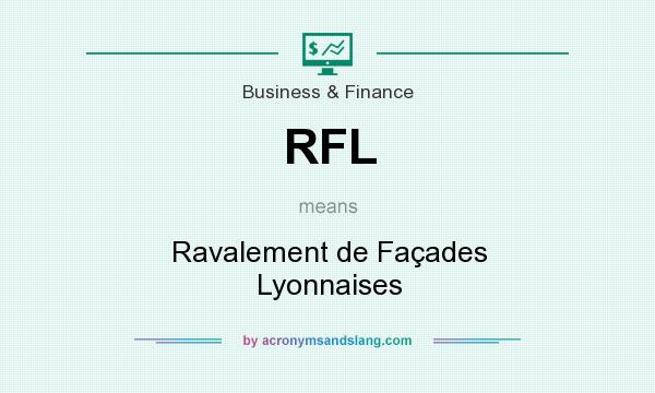 What does RFL mean? It stands for Ravalement de Façades Lyonnaises