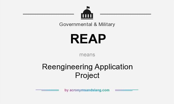What does REAP mean? It stands for Reengineering Application Project