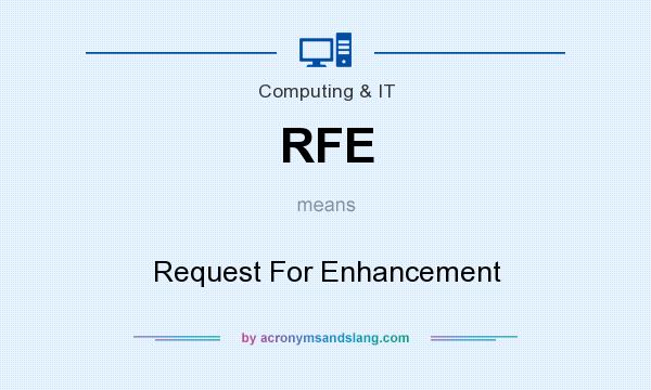 What does RFE mean? It stands for Request For Enhancement