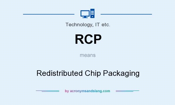 What does RCP mean? It stands for Redistributed Chip Packaging