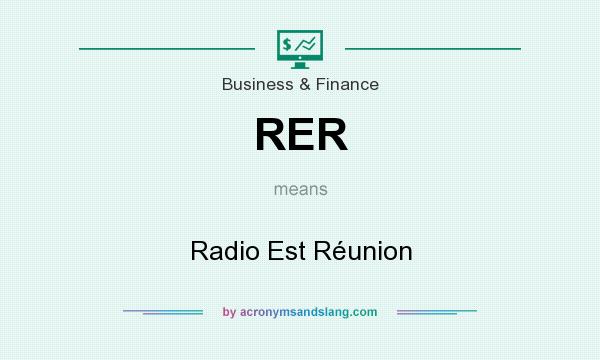 What does RER mean? It stands for Radio Est Réunion