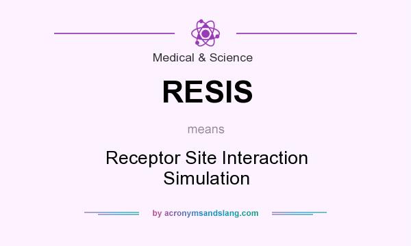 What does RESIS mean? It stands for Receptor Site Interaction Simulation