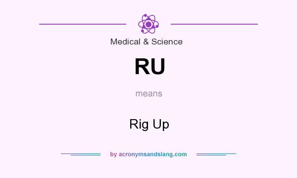 What does RU mean? It stands for Rig Up