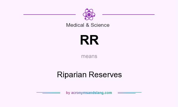 What does RR mean? It stands for Riparian Reserves