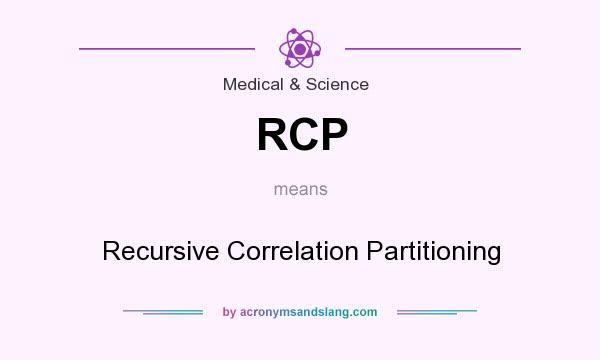 What does RCP mean? It stands for Recursive Correlation Partitioning