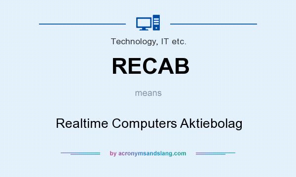 What does RECAB mean? It stands for Realtime Computers Aktiebolag