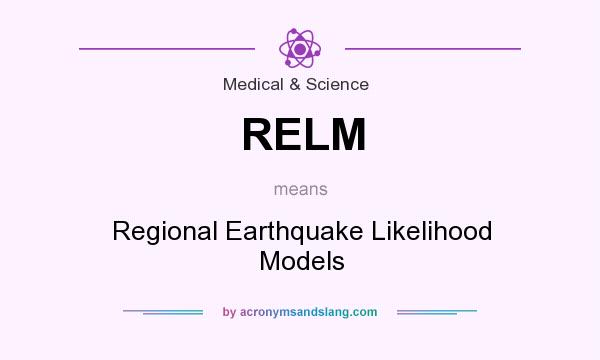 What does RELM mean? It stands for Regional Earthquake Likelihood Models