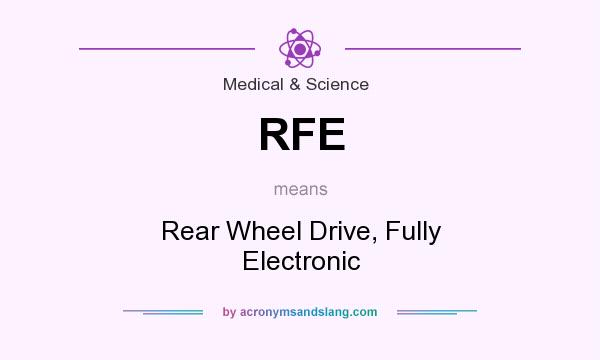 What does RFE mean? It stands for Rear Wheel Drive, Fully Electronic
