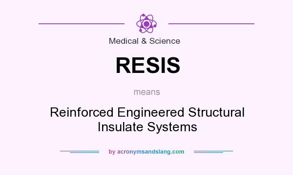 What does RESIS mean? It stands for Reinforced Engineered Structural Insulate Systems