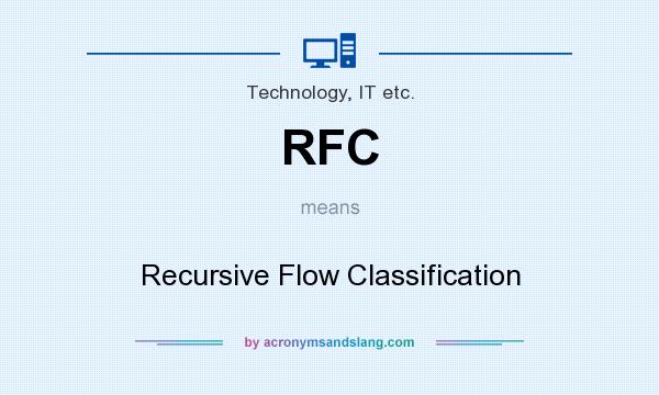What does RFC mean? It stands for Recursive Flow Classification