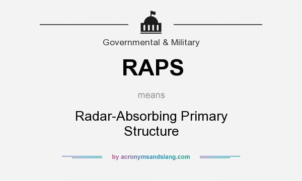 What does RAPS mean? It stands for Radar-Absorbing Primary Structure