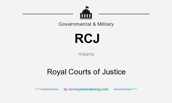 What does RCJ mean? It stands for Royal Courts of Justice