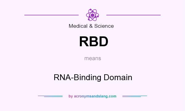 What does RBD mean? It stands for RNA-Binding Domain