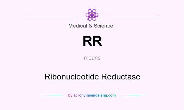 What does RR mean? It stands for Ribonucleotide Reductase