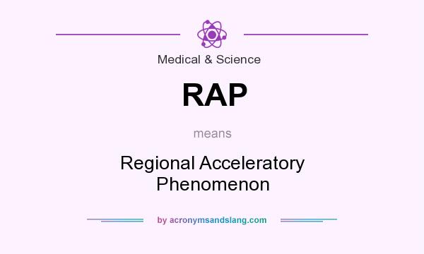 What does RAP mean? It stands for Regional Acceleratory Phenomenon