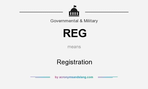 What does REG mean? It stands for Registration