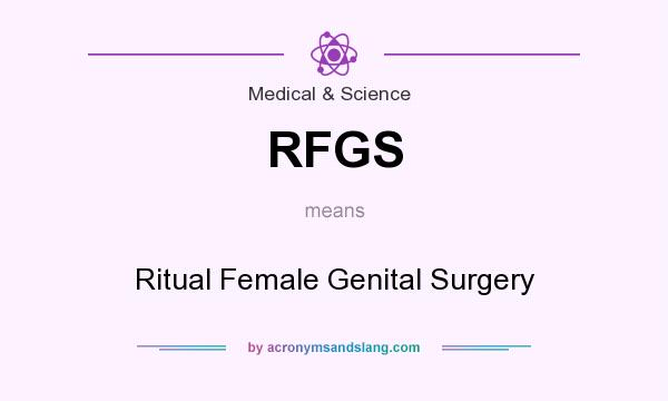 What does RFGS mean? It stands for Ritual Female Genital Surgery