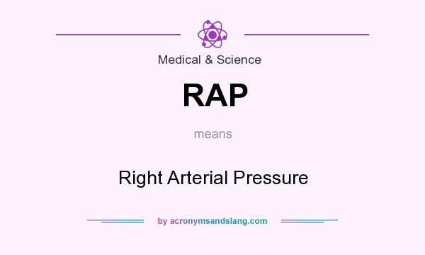 What does RAP mean? It stands for Right Arterial Pressure