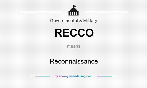 What does RECCO mean? It stands for Reconnaissance