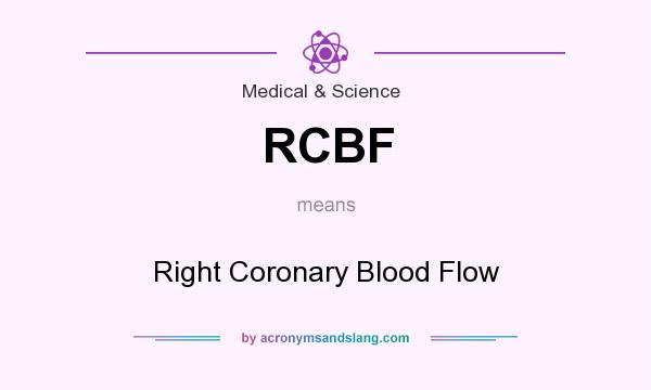 What does RCBF mean? It stands for Right Coronary Blood Flow