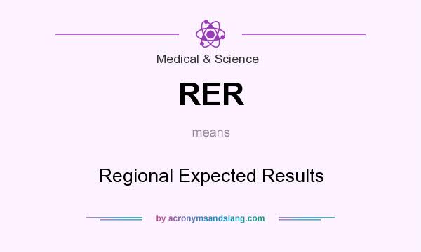 What does RER mean? It stands for Regional Expected Results