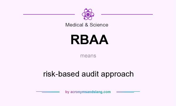 What does RBAA mean? It stands for risk-based audit approach