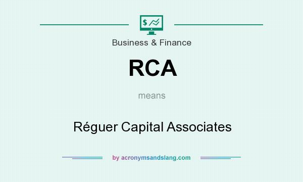 What does RCA mean? It stands for Réguer Capital Associates
