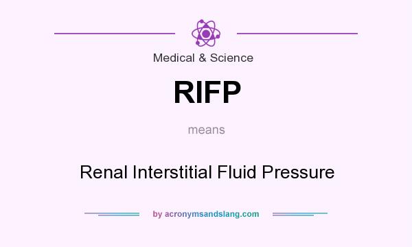 What does RIFP mean? It stands for Renal Interstitial Fluid Pressure