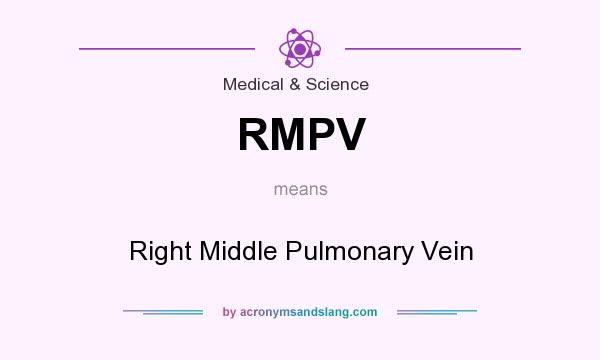What does RMPV mean? It stands for Right Middle Pulmonary Vein