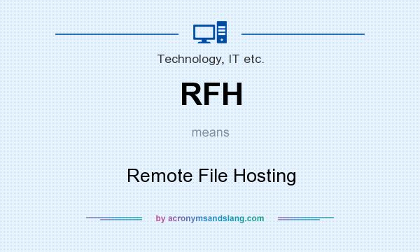 What does RFH mean? It stands for Remote File Hosting