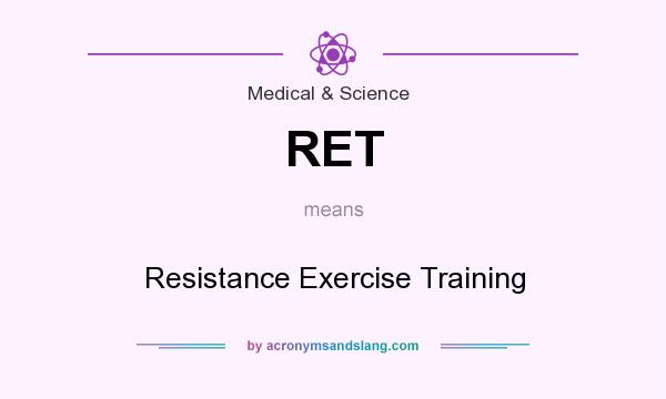 What does RET mean? It stands for Resistance Exercise Training