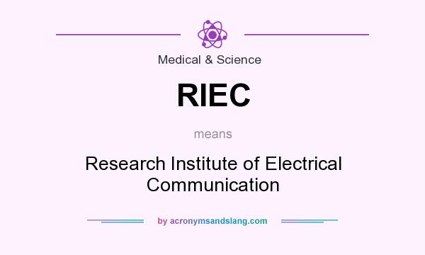 What does RIEC mean? It stands for Research Institute of Electrical Communication