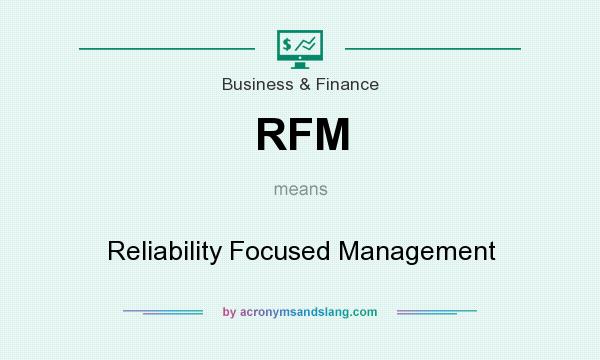 What does RFM mean? It stands for Reliability Focused Management