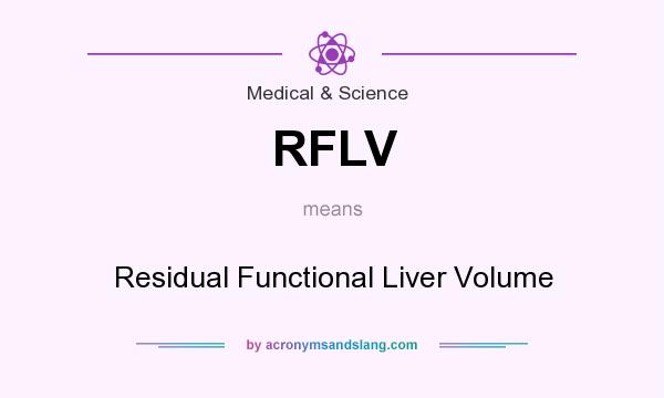 What does RFLV mean? It stands for Residual Functional Liver Volume