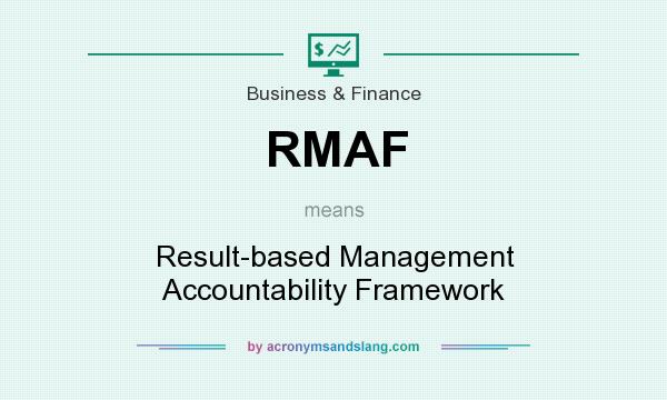 What does RMAF mean? It stands for Result-based Management Accountability Framework