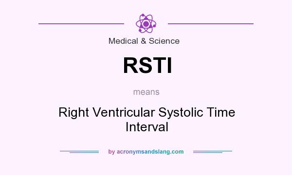 What does RSTI mean? It stands for Right Ventricular Systolic Time Interval
